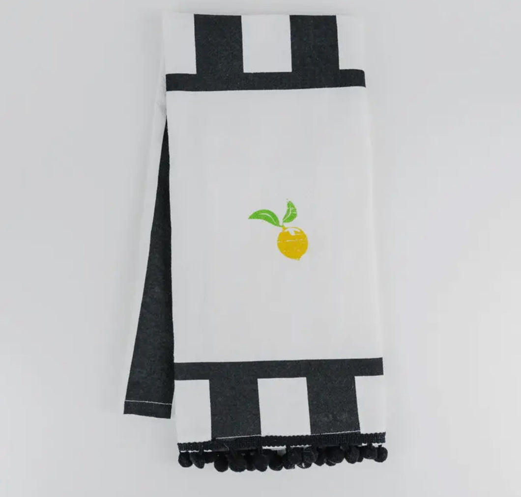 Striped Lemon Tea Towel