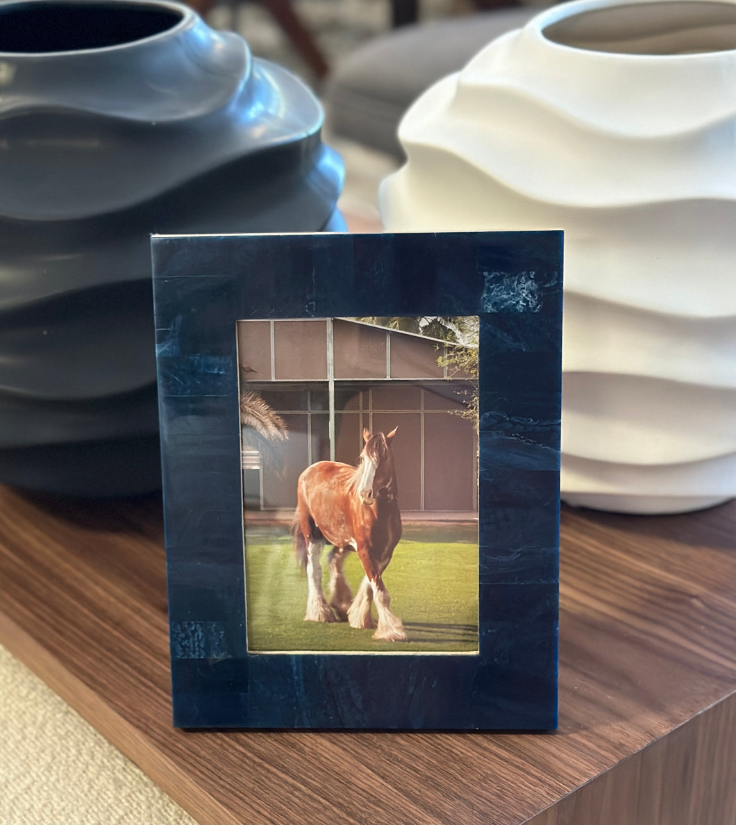 5” x 7” Blue Ivory Photo Frame