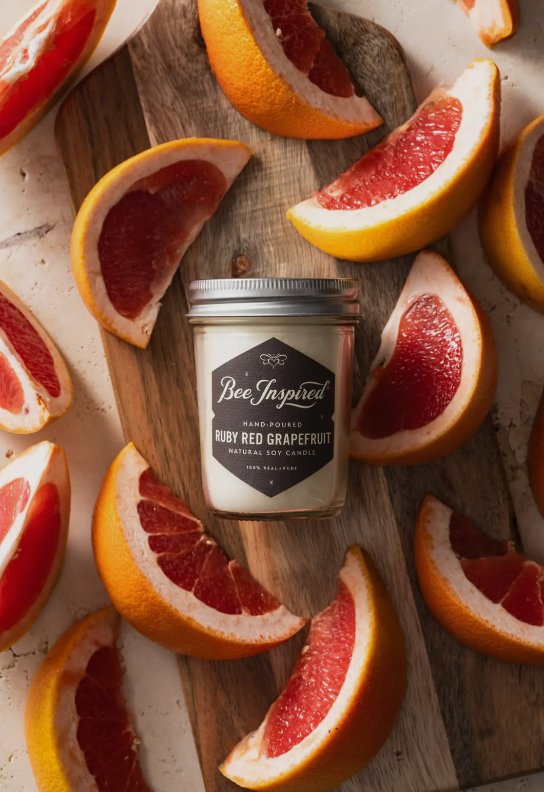 Ruby Red Grapefruit Natural Soy Candle