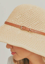 Load image into Gallery viewer, Crochet Bucket Hat- Beige
