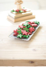 Load image into Gallery viewer, Red &amp; Green Clay Stars- Individually Sold
