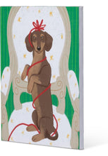 Load image into Gallery viewer, Holiday Canvas- Dachshund
