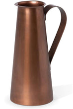 Load image into Gallery viewer, Handmade Tall Copper Serving Pitcher 12&quot; H
