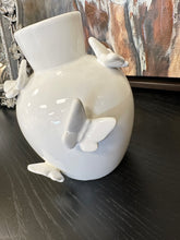 Load image into Gallery viewer, White Butterfly Vase
