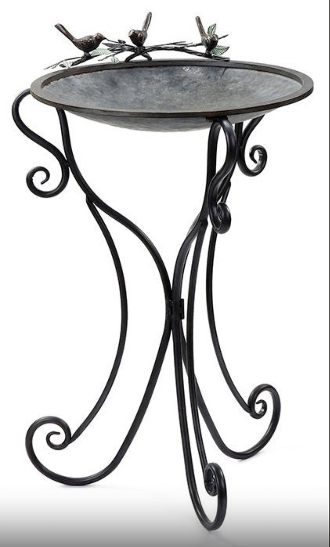 Galvanized Metal Bird Bath 31