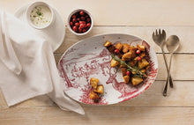 Load image into Gallery viewer, Winter Toile Christmas Platter
