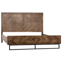 Load image into Gallery viewer, Chevron Acacia Wood Bed
