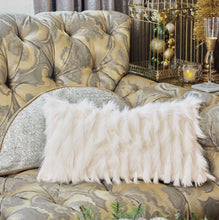 Load image into Gallery viewer, Tinsel Faux Fur Decor Pillow Collection
