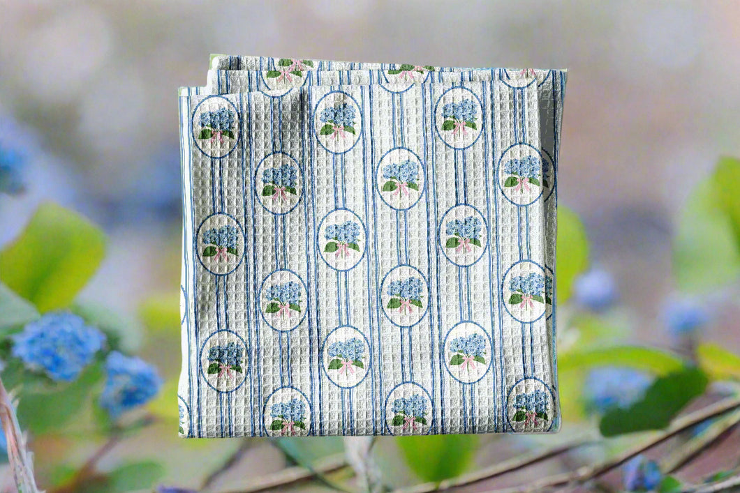 Hydrangea Kitchen Dish Towel