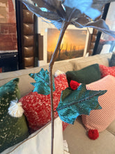 Load image into Gallery viewer, Faux Silver Poinsettia Stem
