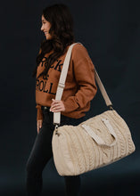 Load image into Gallery viewer, Cable Knit Handbag Collection Black/Cream
