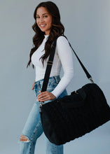 Load image into Gallery viewer, Cable Knit Handbag Collection Black/Cream
