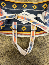 Load image into Gallery viewer, Navy/Yellow Aztec Handbag/Duffel Bag Collection
