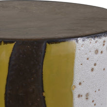 Load image into Gallery viewer, Abstract Ceramic Garden Stool
