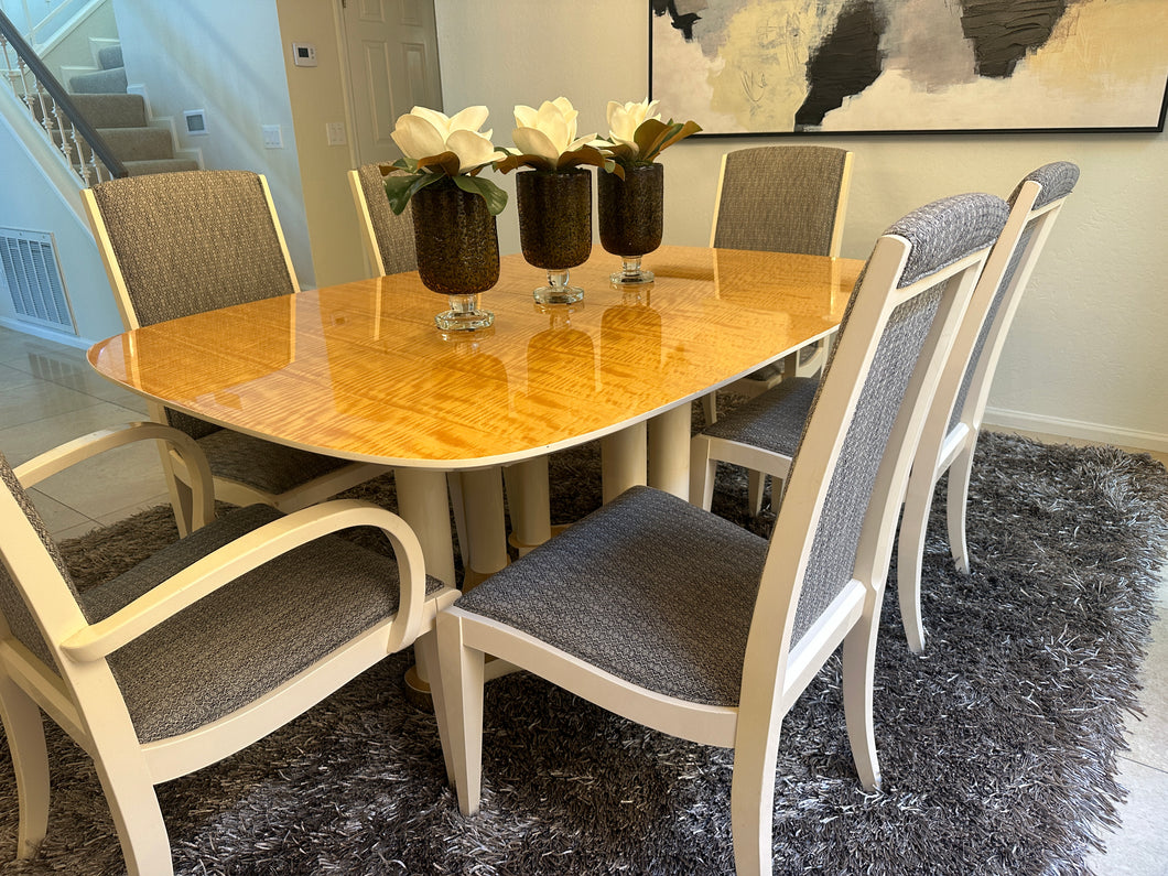 Blonde Henderson Dining Table w/ Six Chairs