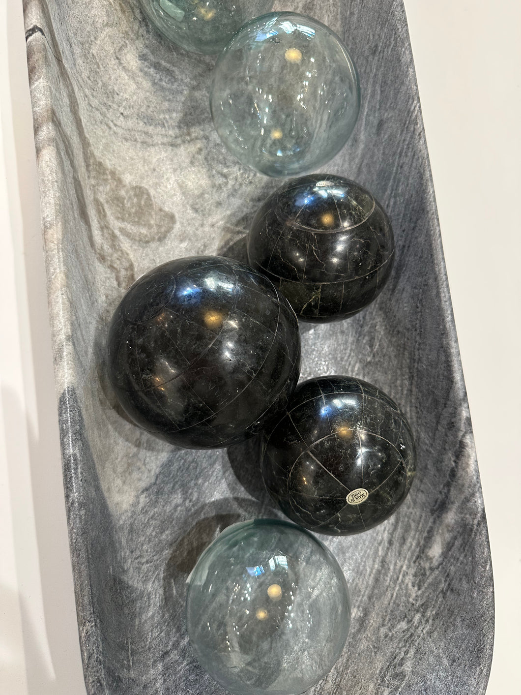 Black Decor Balls- Set of 3