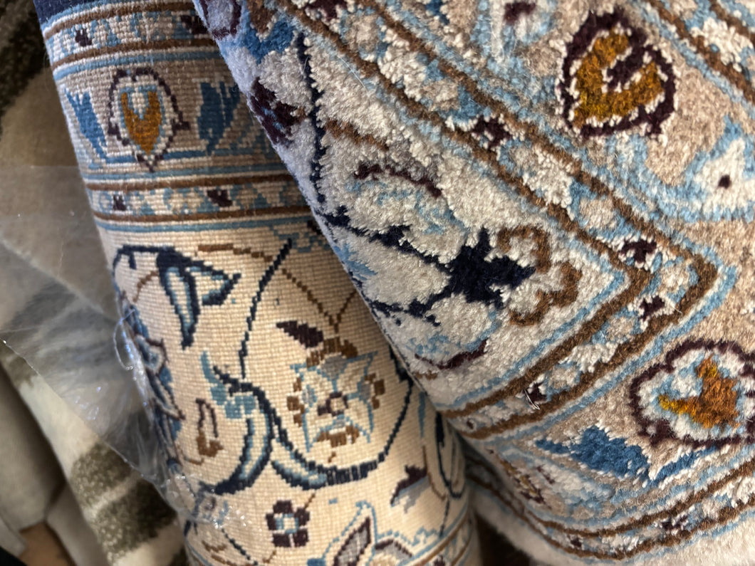Blue and Tan Rug