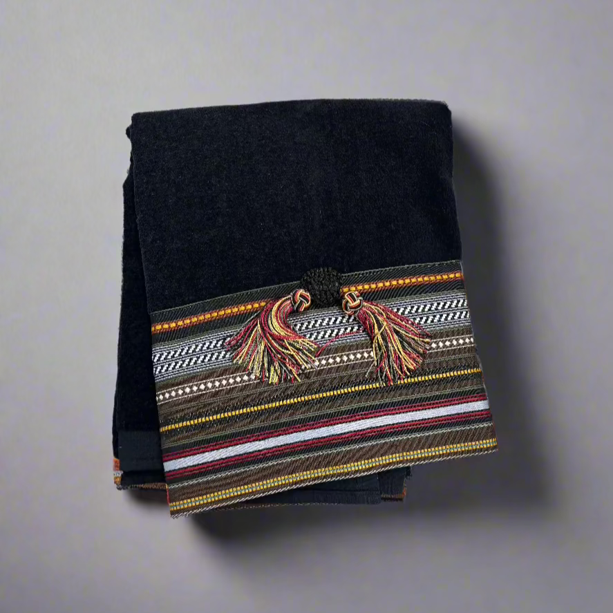 Black Southwest Bath Towel