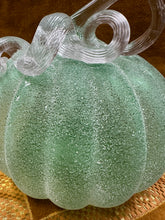 Load image into Gallery viewer, Frosted Glass &amp; Chrystal Pumpkin
