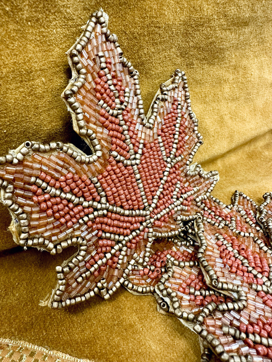 Beaded Leaf Coaster