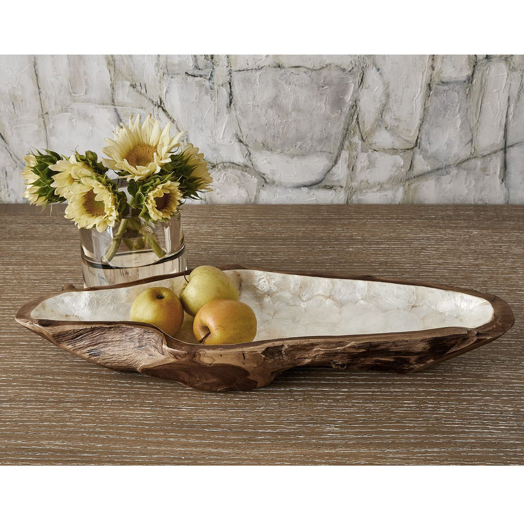 Pearl White Capiz Bowl