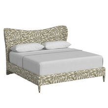 Load image into Gallery viewer, Hedge Green Upholstered Cocoon King Bed
