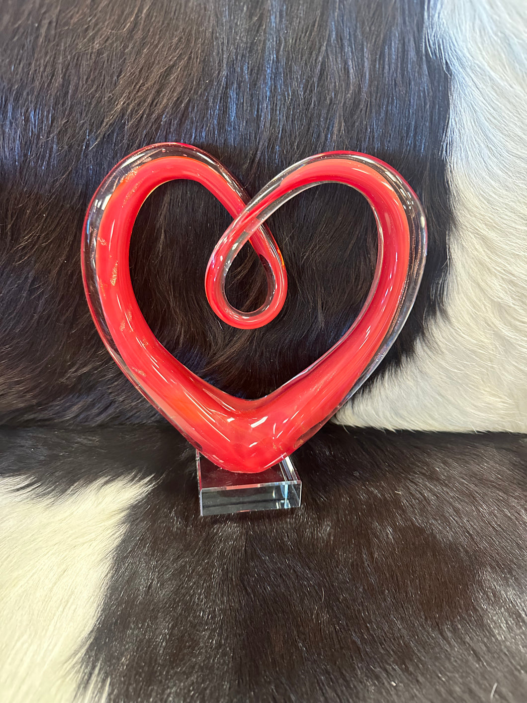 Heart Glass Sculpture