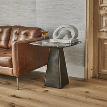Load image into Gallery viewer, Honed Marble End Table
