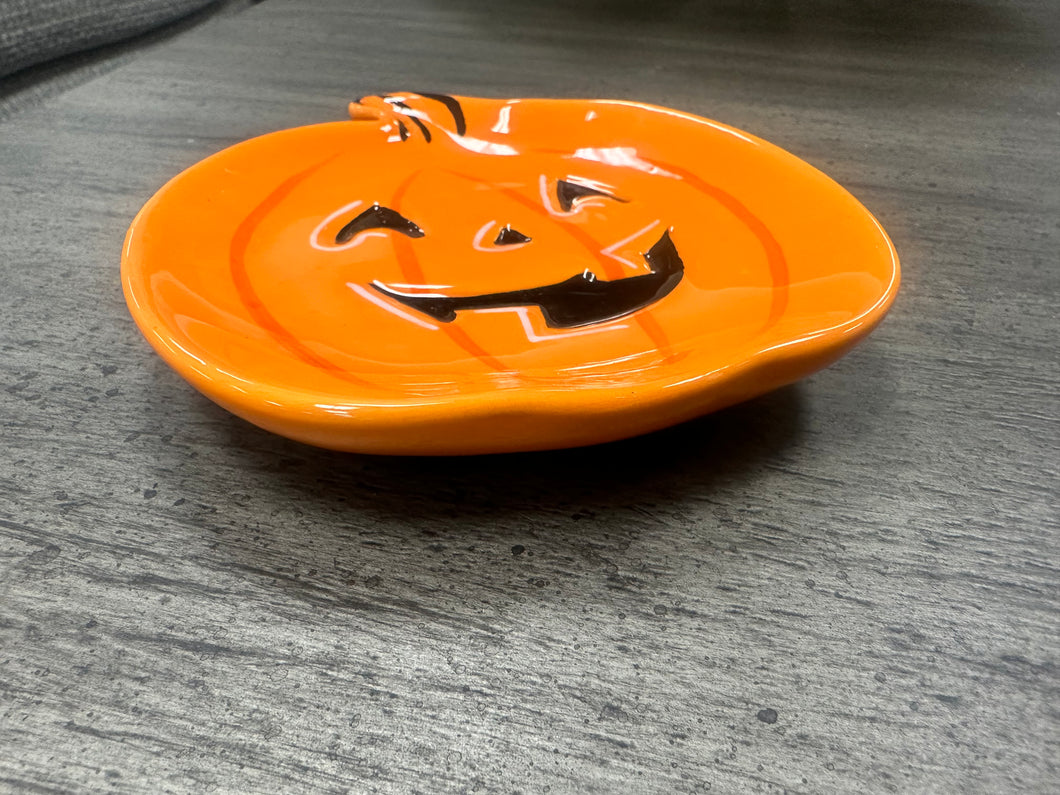 Small Ceramic Pumpkin Plate