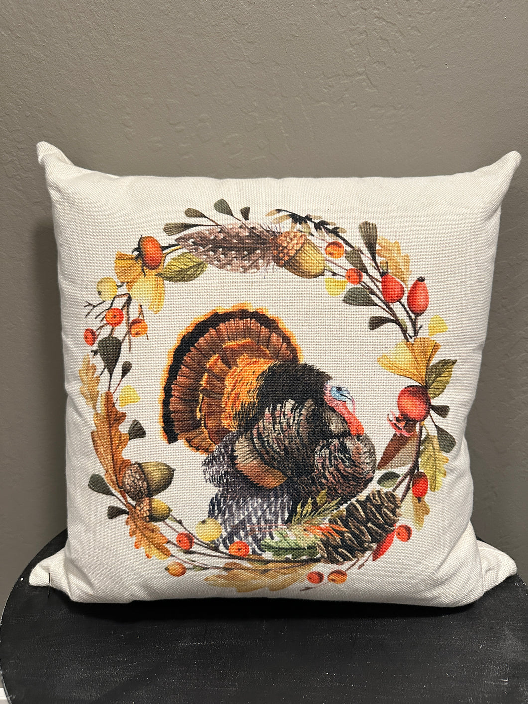 Turkey/Wreath Pillow