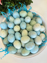 Load image into Gallery viewer, Mini Blue/Mint/White Eggs in Ceramic Bowl
