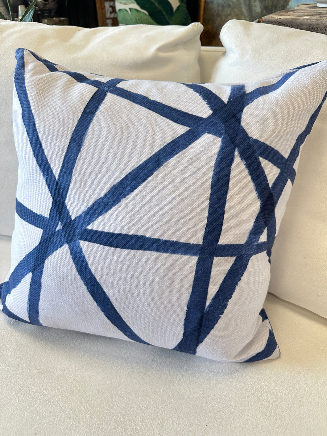 Modern Blue Accent Pillow