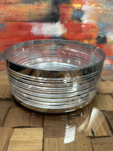 Load image into Gallery viewer, Silver Ombré Stripe Glass Collection
