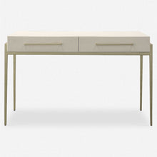 Load image into Gallery viewer, White Faux Shagreen Jewel Desk
