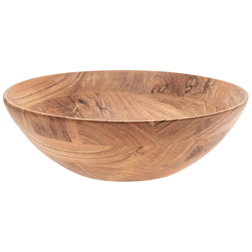 Natural Mango Wood Large Salad Bowl