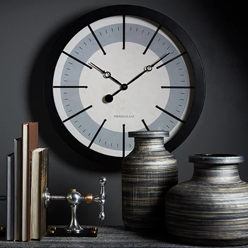 Graphic Vienna Metal Wall Clock