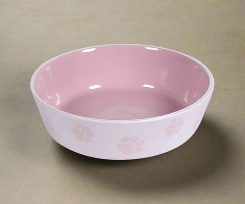 Pink Paw Pet Bowl