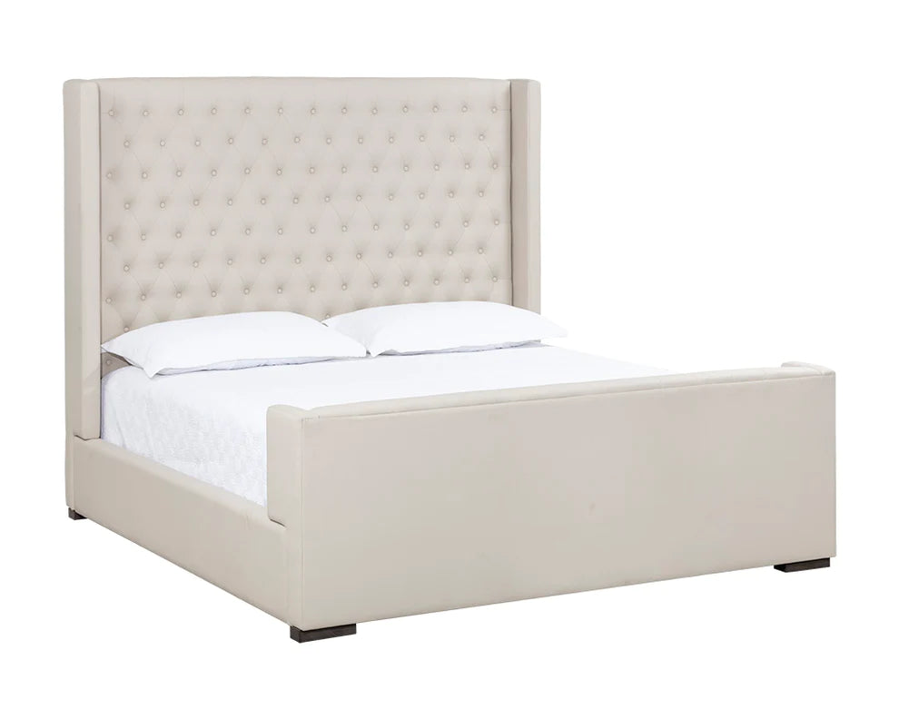 Brit King Bed Faux Leather