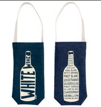 Load image into Gallery viewer, Denim White Wine Tote Bag

