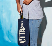Load image into Gallery viewer, Denim White Wine Tote Bag
