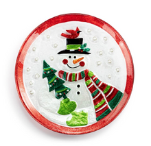 Load image into Gallery viewer, Mr. Snowman Mini Round Plate
