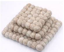 Load image into Gallery viewer, Natural Wool Trivet Collection S/3
