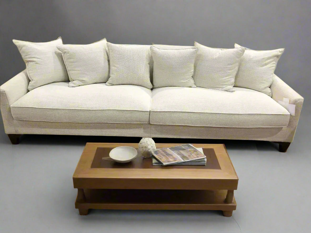 Sloped Arm Tweed Sofa