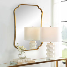 Load image into Gallery viewer, Athena Brushed Brass Mirror
