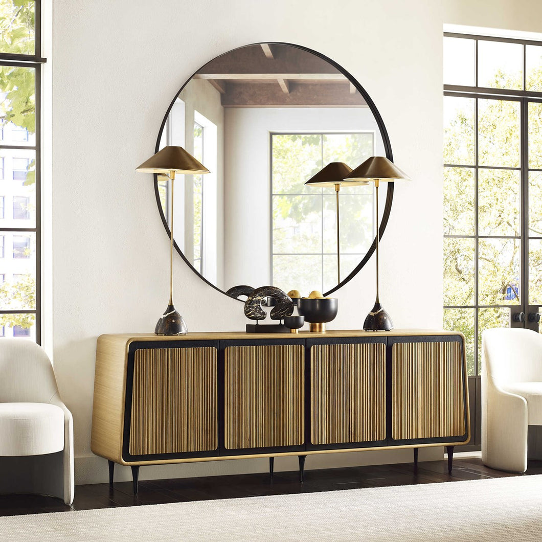 Striation 4 Door Modern Console