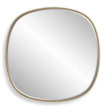 Load image into Gallery viewer, Rounded Square Mirror with Antique Gold Frame
