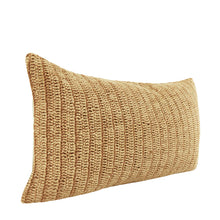 Load image into Gallery viewer, Honey Hand Knitted 26&quot; x 14&quot; Pillow
