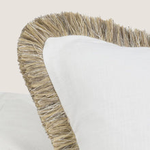 Load image into Gallery viewer, Cara Fringe Cotton &amp; Linen 24&quot; Pillow
