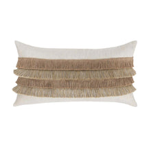Load image into Gallery viewer, Jute Fringe 14&quot; x 26&quot; Pillow
