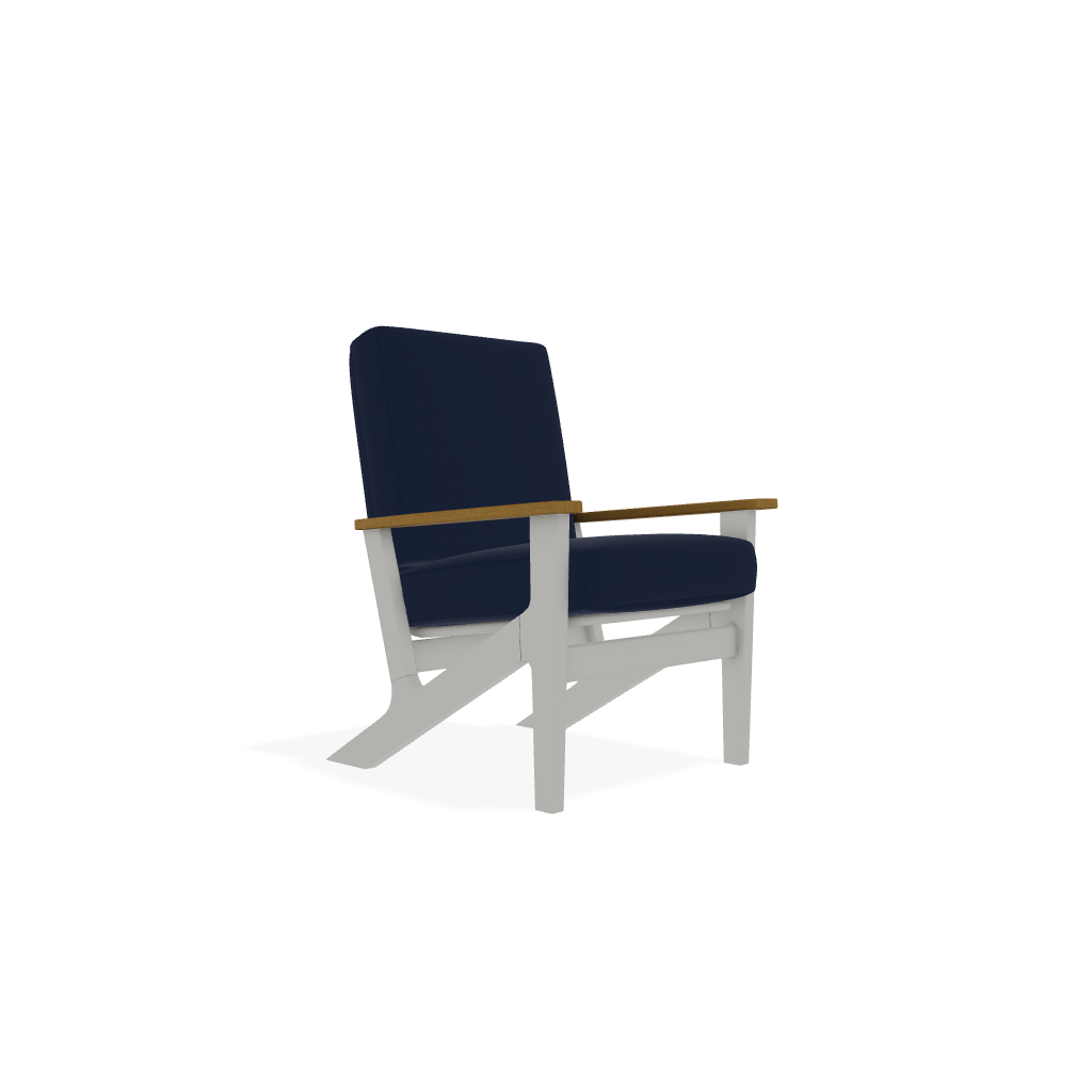Outdoor Indigo Marine Grade Polymer Arm Chair